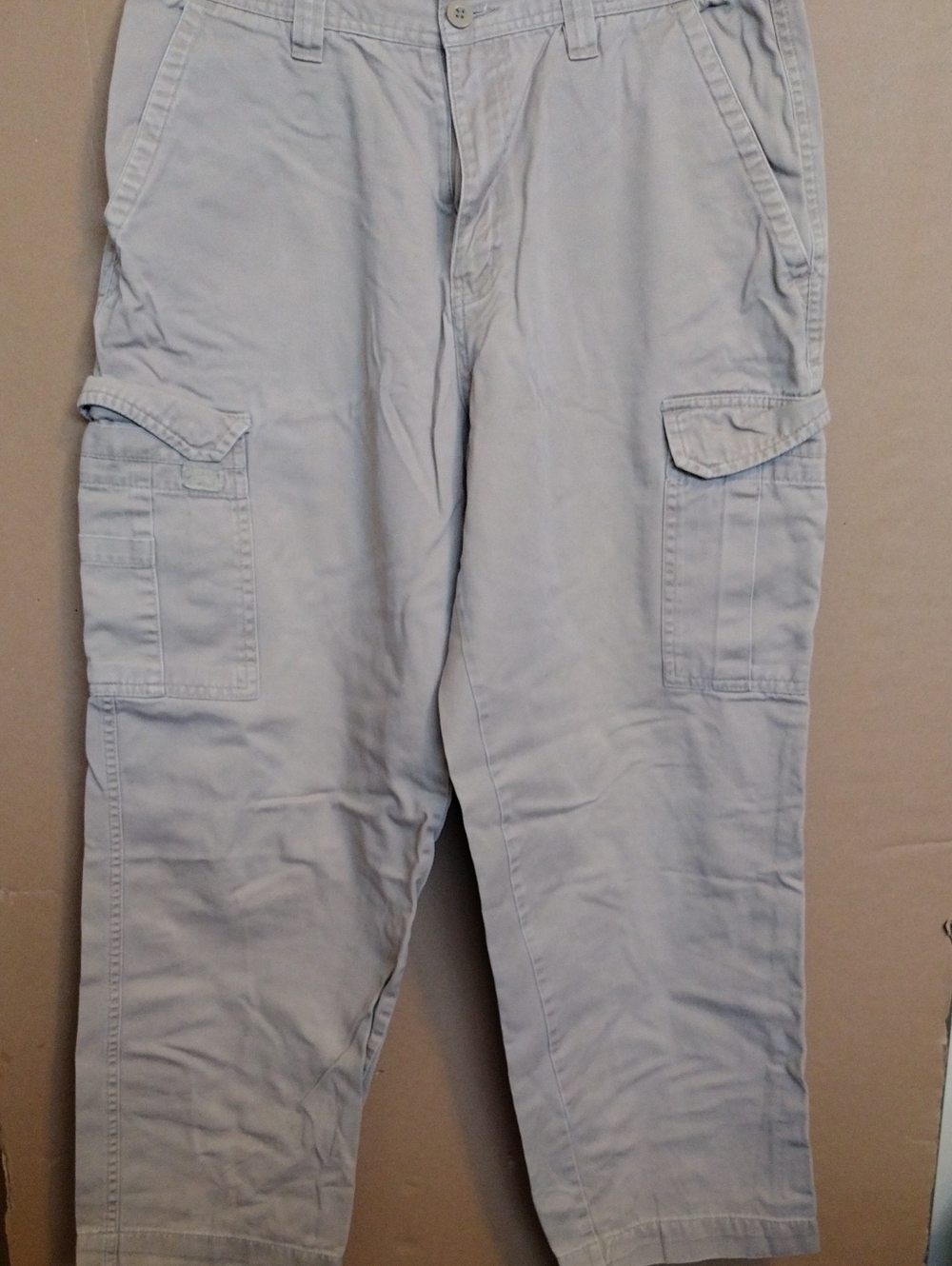 Basic Editions Light Tan Men's Cargo Pants 34/30